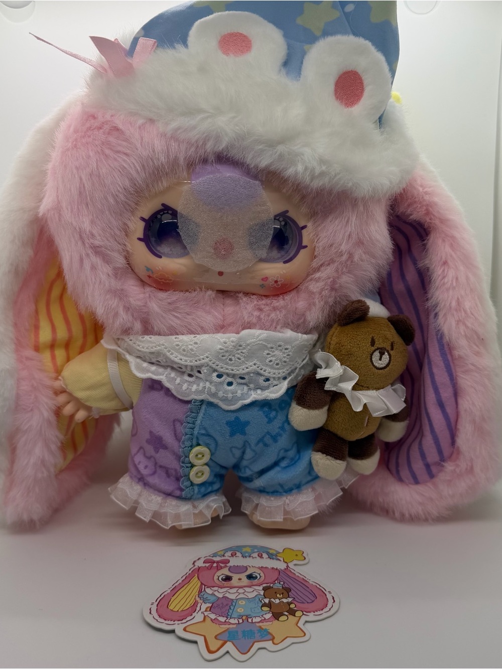 BB3 400% Rare Eyes Sweet Dreams Plush Confirmed Pink Bunny